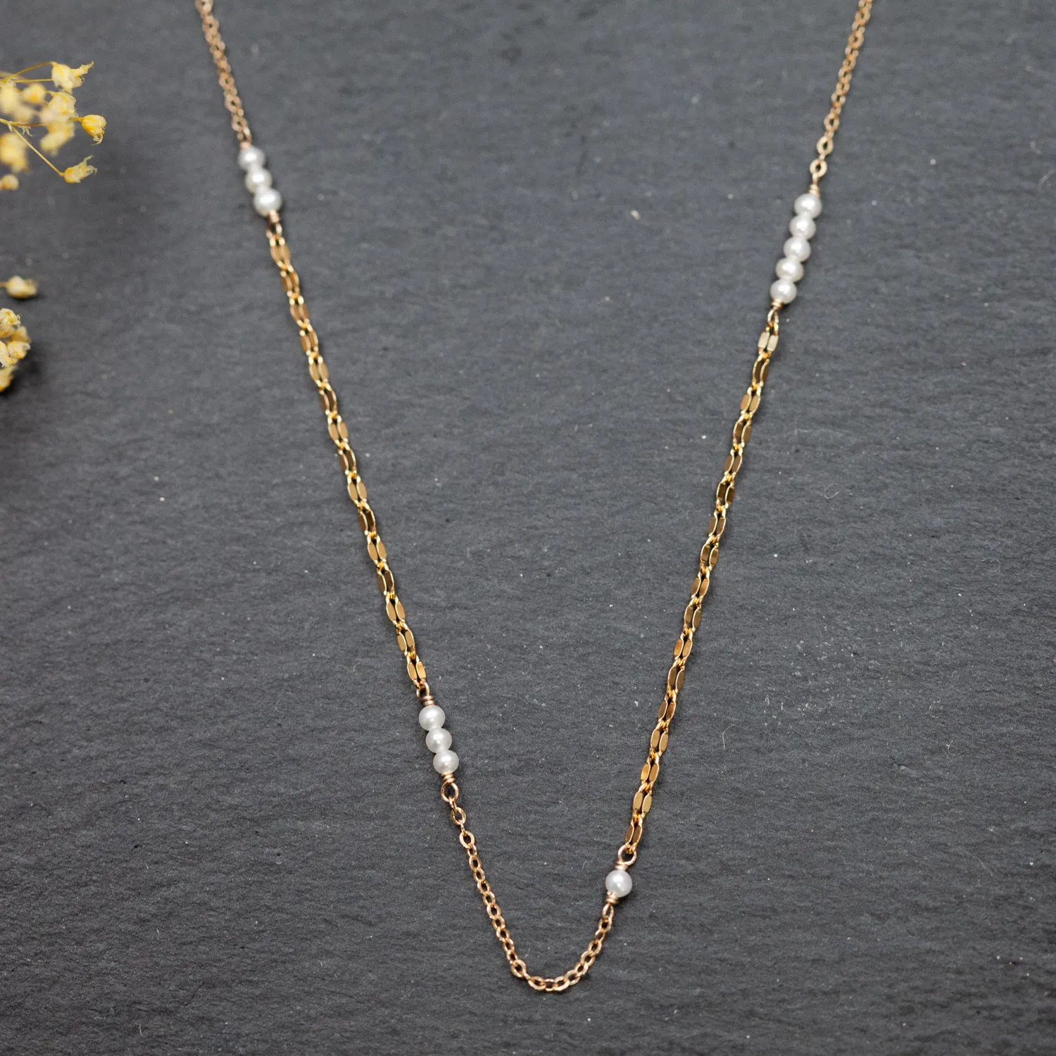 ミックスチェーンのネックレス